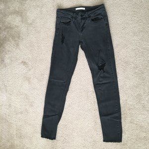 Daytrip unfiltered Black Denim Ripped Jeans Sz 24x28